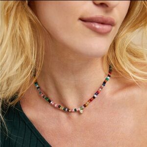Magal Watermelon Gemstone & Diamond Necklace